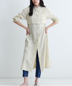 GALLEST / ギャレスト ロング・マキシ丈ワンピース | 【セレモニー/オケージョン/通勤】ビスチェセットシャツドレス【2WAY】