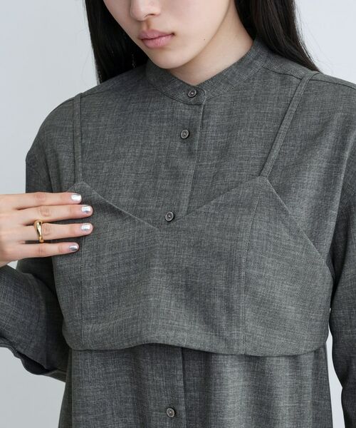 GALLEST / ギャレスト ロング・マキシ丈ワンピース | 【セレモニー/オケージョン/通勤】ビスチェセットシャツドレス【2WAY】 | 詳細11