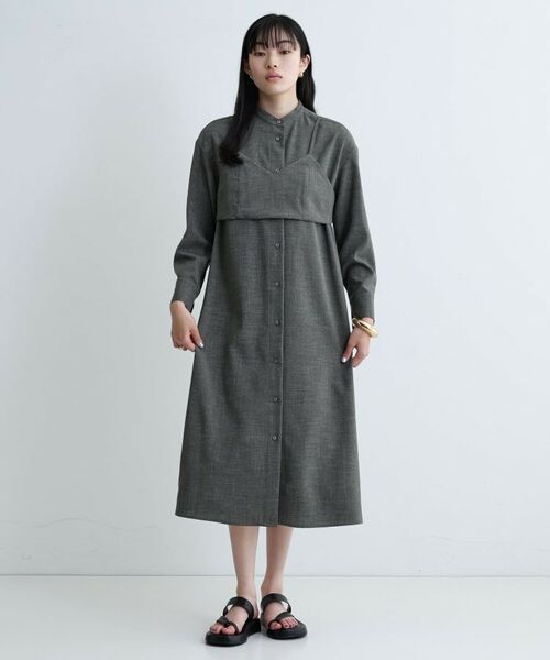 GALLEST / ギャレスト ロング・マキシ丈ワンピース | 【セレモニー/オケージョン/通勤】ビスチェセットシャツドレス【2WAY】 | 詳細8