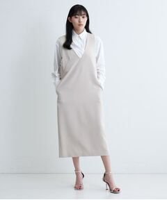 GALLEST / ギャレスト ロング・マキシ丈ワンピース | バックシャンジャンドレ