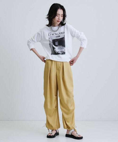 GALLEST / ギャレスト パンツ | ドレープサテンパンツ | 詳細1