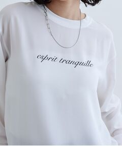 GALLEST / ギャレスト シャツ・ブラウス | ジョーゼットロゴブラウス