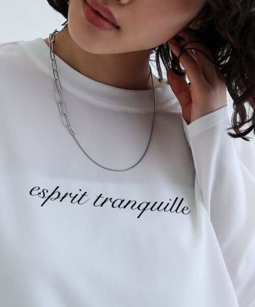 GALLEST / ギャレスト シャツ・ブラウス | ジョーゼットロゴブラウス | 詳細10