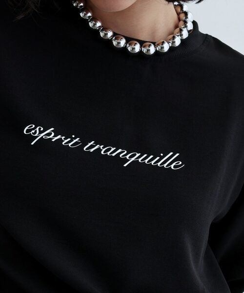 GALLEST / ギャレスト シャツ・ブラウス | ジョーゼットロゴブラウス | 詳細4