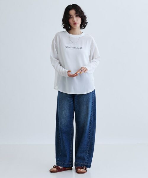 GALLEST / ギャレスト シャツ・ブラウス | ジョーゼットロゴブラウス | 詳細6