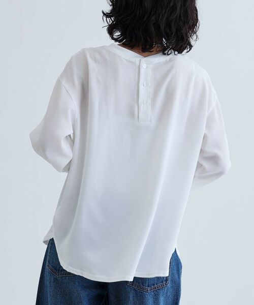 GALLEST / ギャレスト シャツ・ブラウス | ジョーゼットロゴブラウス | 詳細8