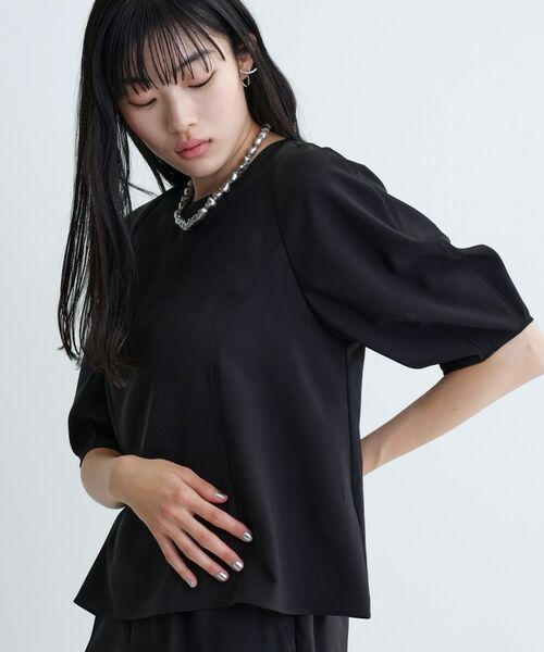 GALLEST / ギャレスト シャツ・ブラウス | 【セットアップ対応】バルーンスリーブブラウス【通勤・セレモニー】 | 詳細14