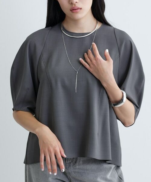 GALLEST / ギャレスト シャツ・ブラウス | 【セットアップ対応】バルーンスリーブブラウス【通勤・セレモニー】 | 詳細8