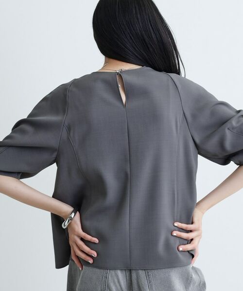 GALLEST / ギャレスト シャツ・ブラウス | 【セットアップ対応】バルーンスリーブブラウス【通勤・セレモニー】 | 詳細9