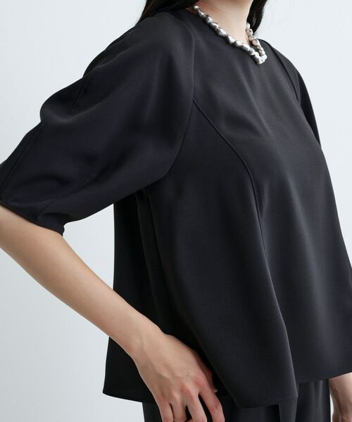 GALLEST / ギャレスト シャツ・ブラウス | 【セットアップ対応】バルーンスリーブブラウス【通勤・セレモニー】(ブラック(019))