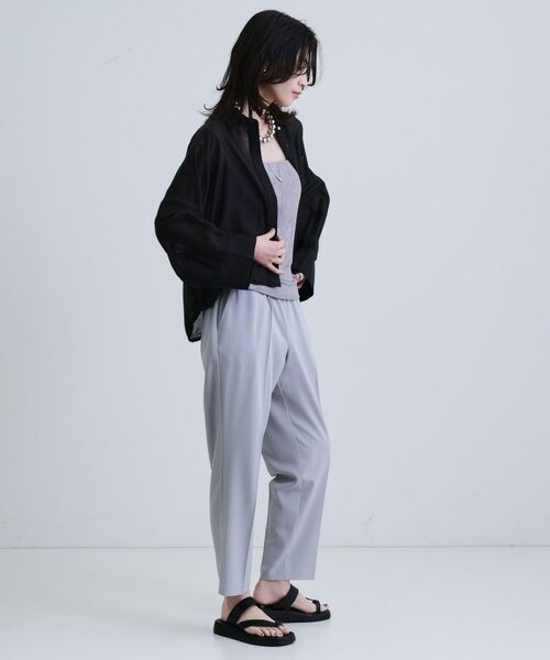 GALLEST / ギャレスト シャツ・ブラウス | 【再入荷】シアーローンステンカラーシャツ/シアーシャツ/シアートップス | 詳細11