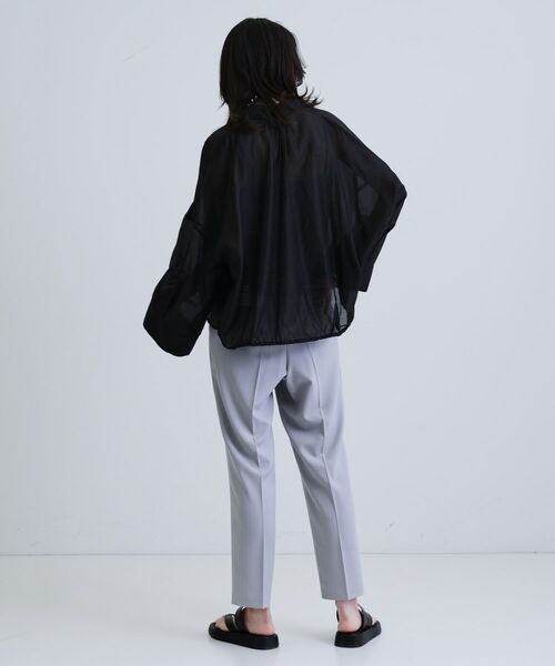 GALLEST / ギャレスト シャツ・ブラウス | 【再入荷】シアーローンステンカラーシャツ/シアーシャツ/シアートップス | 詳細12