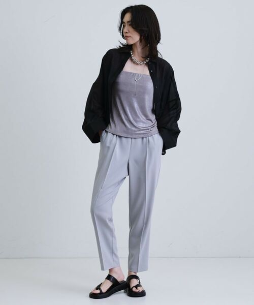 GALLEST / ギャレスト シャツ・ブラウス | 【再入荷】シアーローンステンカラーシャツ/シアーシャツ/シアートップス | 詳細13