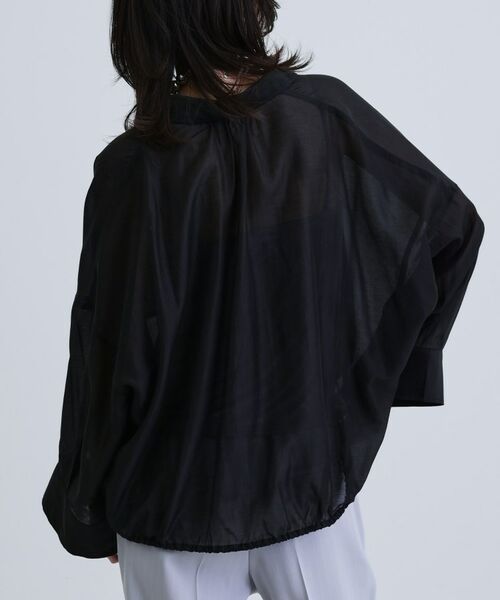 GALLEST / ギャレスト シャツ・ブラウス | 【再入荷】シアーローンステンカラーシャツ/シアーシャツ/シアートップス | 詳細15