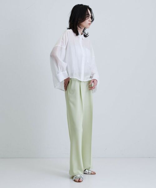 GALLEST / ギャレスト シャツ・ブラウス | 【再入荷】シアーローンステンカラーシャツ/シアーシャツ/シアートップス | 詳細19