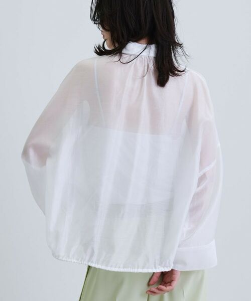 GALLEST / ギャレスト シャツ・ブラウス | 【再入荷】シアーローンステンカラーシャツ/シアーシャツ/シアートップス | 詳細23