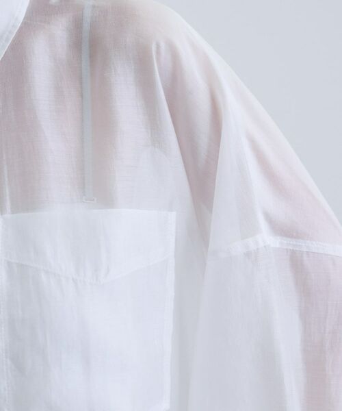 GALLEST / ギャレスト シャツ・ブラウス | 【再入荷】シアーローンステンカラーシャツ/シアーシャツ/シアートップス | 詳細24