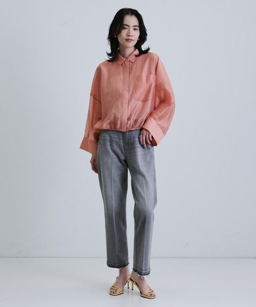 GALLEST / ギャレスト シャツ・ブラウス | 【再入荷】シアーローンステンカラーシャツ/シアーシャツ/シアートップス | 詳細26