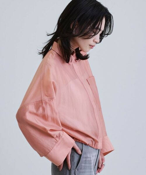 GALLEST / ギャレスト シャツ・ブラウス | 【再入荷】シアーローンステンカラーシャツ/シアーシャツ/シアートップス | 詳細27