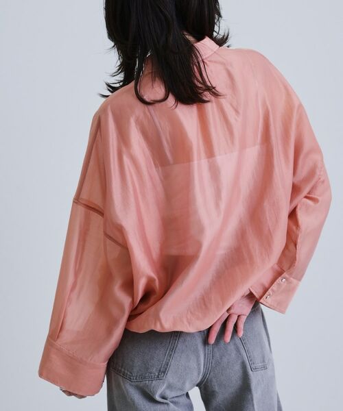 GALLEST / ギャレスト シャツ・ブラウス | 【再入荷】シアーローンステンカラーシャツ/シアーシャツ/シアートップス | 詳細28