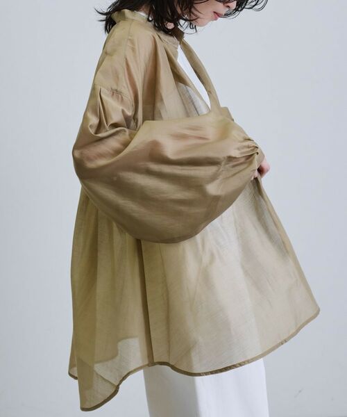 GALLEST / ギャレスト シャツ・ブラウス | シアーローンミドル丈シャツ/シアーシャツ/シアートップス【洗える】 | 詳細16