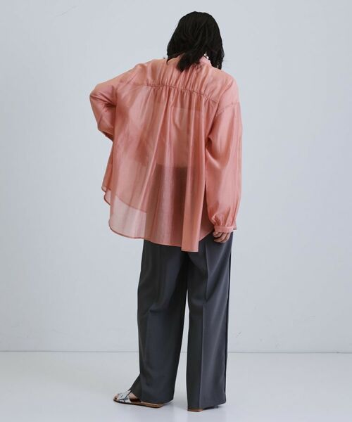 GALLEST / ギャレスト シャツ・ブラウス | シアーローンミドル丈シャツ/シアーシャツ/シアートップス【洗える】 | 詳細21