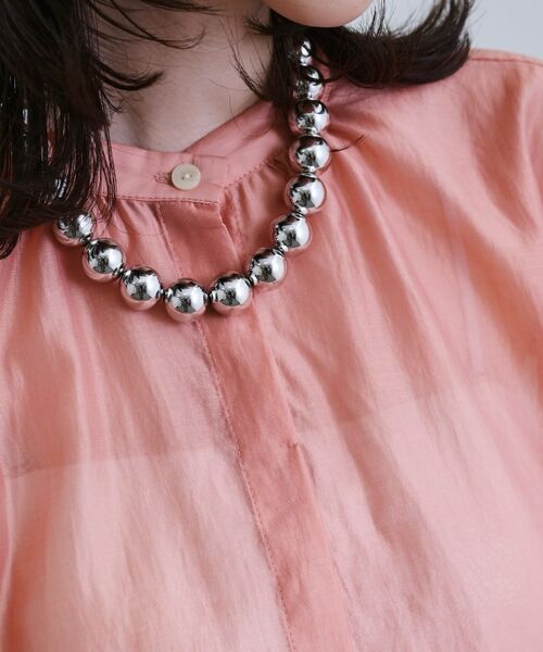 GALLEST / ギャレスト シャツ・ブラウス | シアーローンミドル丈シャツ/シアーシャツ/シアートップス【洗える】 | 詳細23