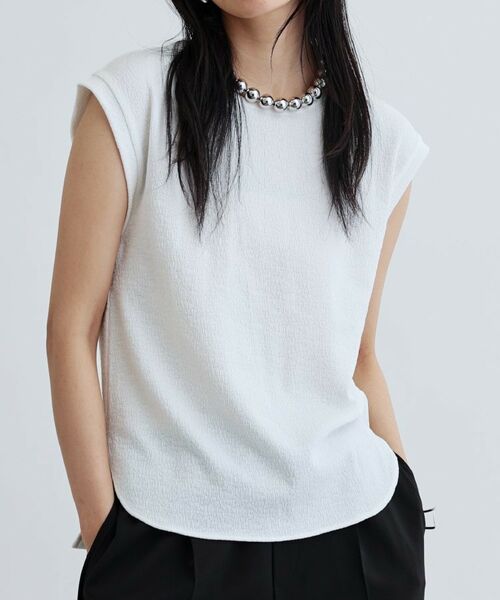 GALLEST/ギャレスト バックシャンノースリTシャツ ホワイト(001) 38(M) GALLEST/ギャレスト バックシャンノースリTシャツ ホワイト(001) 38(M)