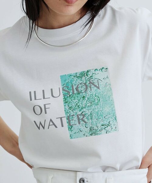GALLEST/ギャレスト ILLUSION of WATER プリントTシャツ ホワイト(001) 38(M) GALLEST/ギャレスト ILLUSION of WATER プリントTシャツ ホワイト(001) 38(M)