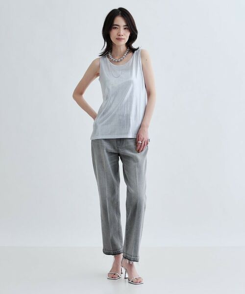 GALLEST / ギャレスト キャミソール・チューブトップ | 【再入荷】箔プリントタンクトップ | 詳細1