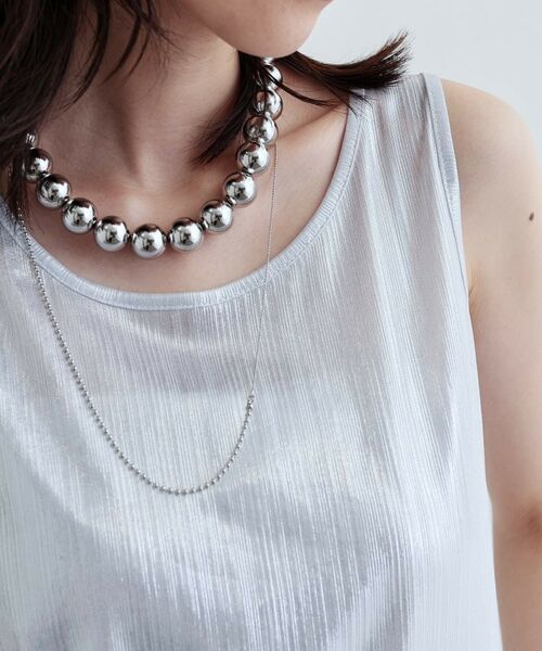 GALLEST / ギャレスト キャミソール・チューブトップ | 【再入荷】箔プリントタンクトップ | 詳細5