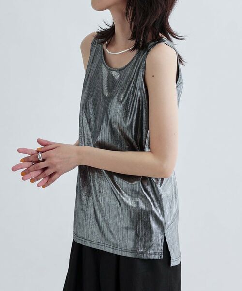 GALLEST / ギャレスト キャミソール・チューブトップ | 【再入荷】箔プリントタンクトップ | 詳細8