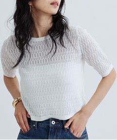 GALLEST / ギャレスト ニット・セーター | ハーフスリーブシアーニット