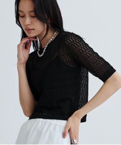 GALLEST / ギャレスト ニット・セーター | ハーフスリーブシアーニット