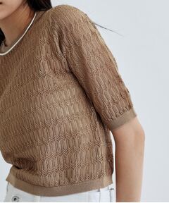 GALLEST / ギャレスト ニット・セーター | ハーフスリーブシアーニット