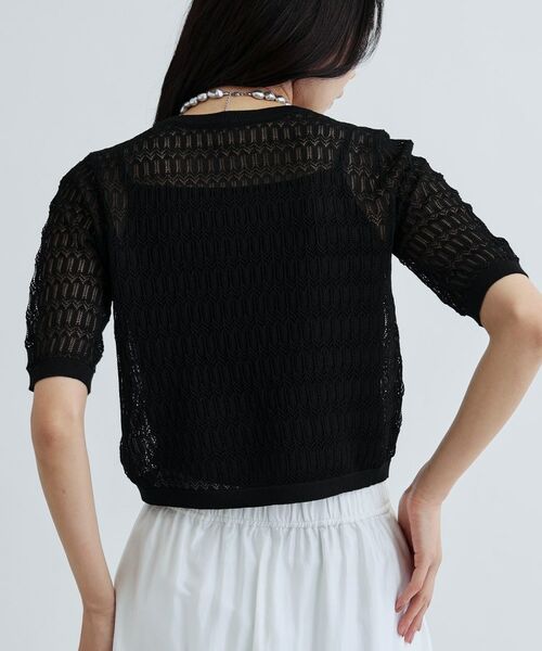 GALLEST / ギャレスト ニット・セーター | ハーフスリーブシアーニット | 詳細10