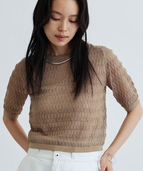 GALLEST / ギャレスト ニット・セーター | ハーフスリーブシアーニット | 詳細12