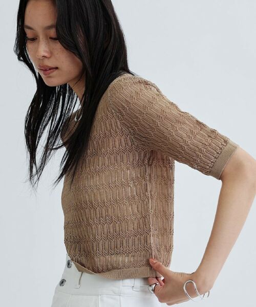 GALLEST / ギャレスト ニット・セーター | ハーフスリーブシアーニット | 詳細13
