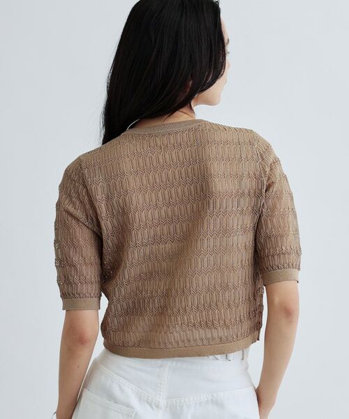 GALLEST / ギャレスト ニット・セーター | ハーフスリーブシアーニット | 詳細14