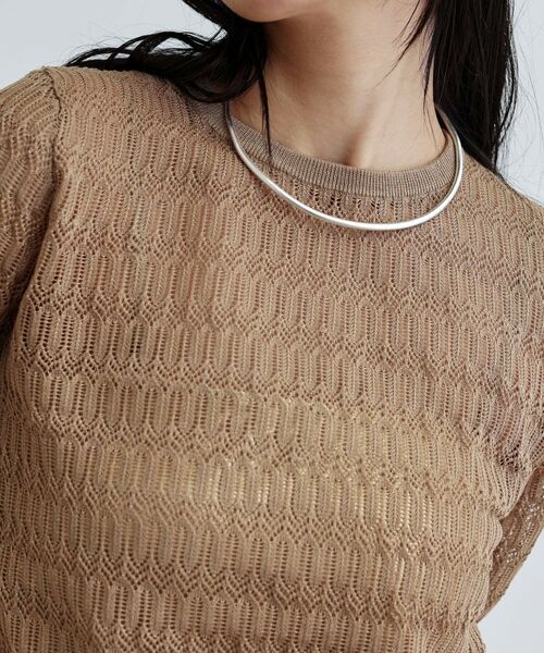 GALLEST / ギャレスト ニット・セーター | ハーフスリーブシアーニット | 詳細15