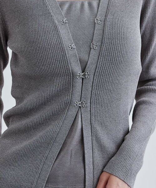 GALLEST / ギャレスト カーディガン・ボレロ | ナローリブカーディガン | 詳細10