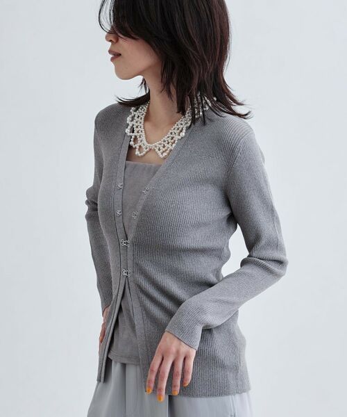 GALLEST / ギャレスト カーディガン・ボレロ | ナローリブカーディガン | 詳細9