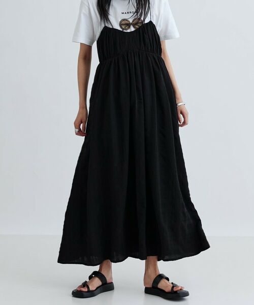 GALLEST/ギャレスト サロペットワンピース ブラック(019) 38(M) GALLEST/ギャレスト サロペットワンピース ブラック(019) 38(M)