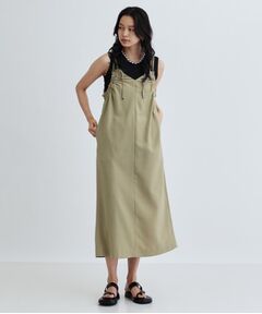 GALLEST / ギャレスト ロング・マキシ丈ワンピース | ギャザーストラップワンピース