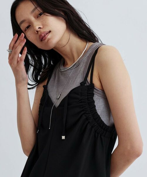 GALLEST / ギャレスト ロング・マキシ丈ワンピース | ギャザーストラップワンピース | 詳細10