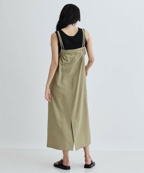 GALLEST / ギャレスト ロング・マキシ丈ワンピース | ギャザーストラップワンピース | 詳細2