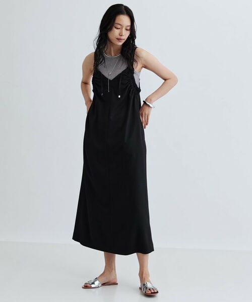 GALLEST / ギャレスト ロング・マキシ丈ワンピース | ギャザーストラップワンピース | 詳細8