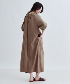 GALLEST / ギャレスト ロング・マキシ丈ワンピース | ソフトチュールスリーブ切替ワンピース