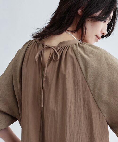 GALLEST / ギャレスト ロング・マキシ丈ワンピース | ソフトチュールスリーブ切替ワンピース | 詳細3