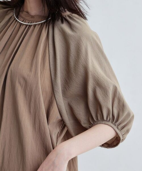 GALLEST / ギャレスト ロング・マキシ丈ワンピース | ソフトチュールスリーブ切替ワンピース | 詳細5